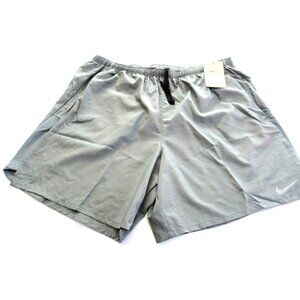 Nike Men's Challenger Brief Lined Running Athletic Shorts Smoke Grey Heather NWT